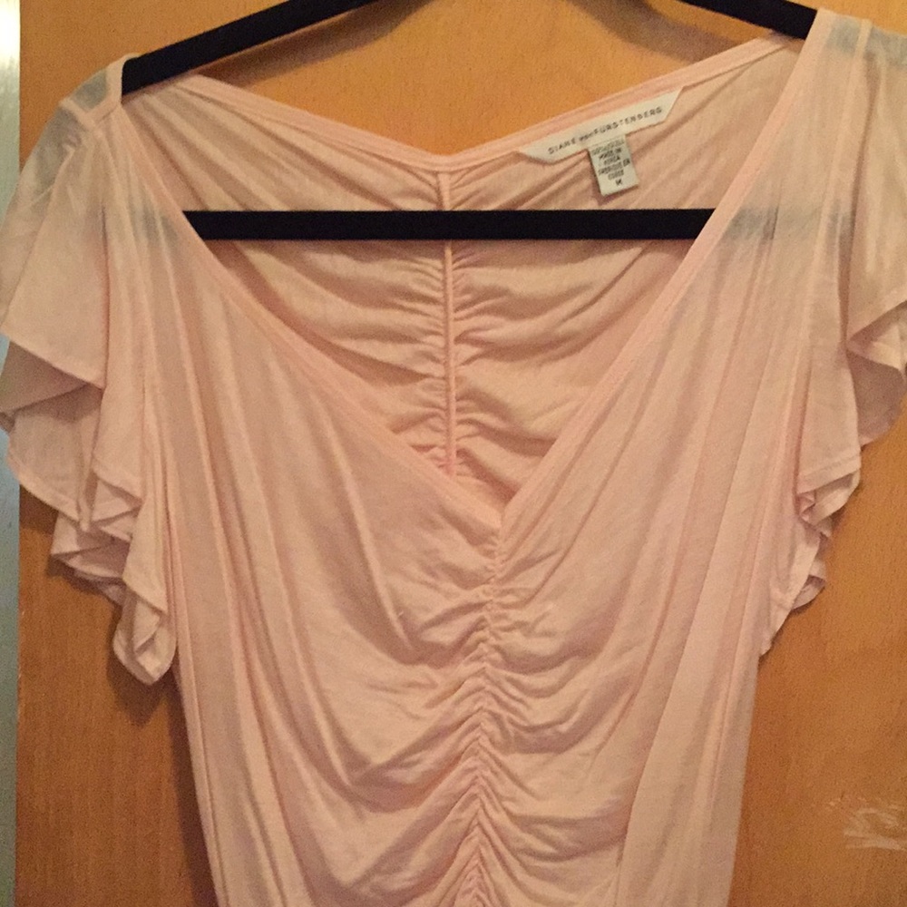 Silky pink top